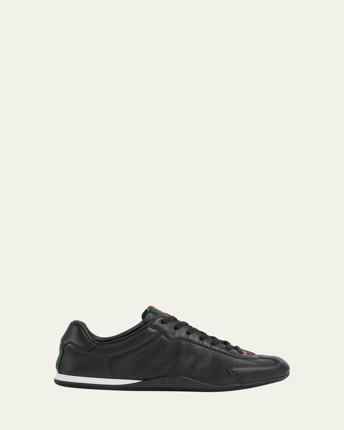 Gucci Men's Shift Leather Low-Top Sneakers