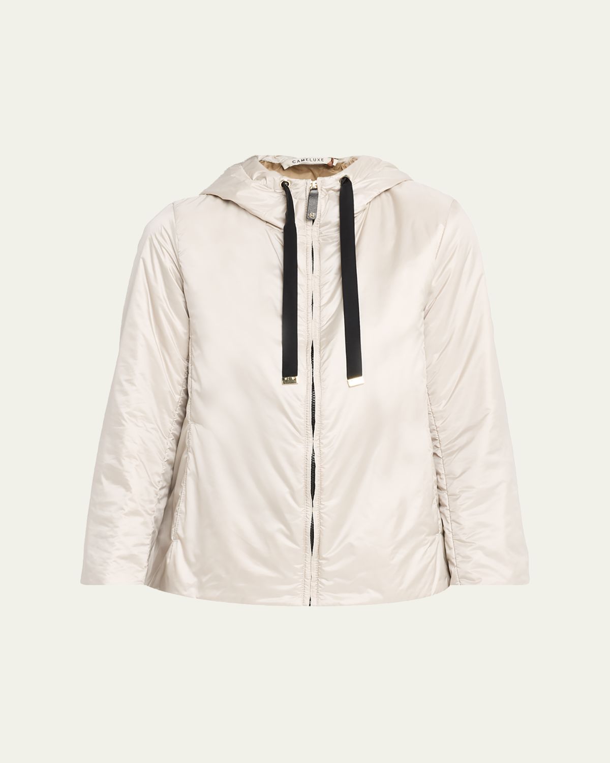 Max Mara Hooded Water-Repellent Canvas Jacket