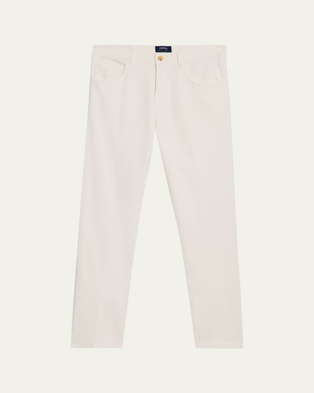 Cesare Attolini Men's Cotton Bull Slim Straight-Leg Five-Pocket Pants | Thumbnail 6 Cesare Attolini Men's Cotton Bull Slim Straight-Leg Five-Pocket Pants | Thumbnail 6