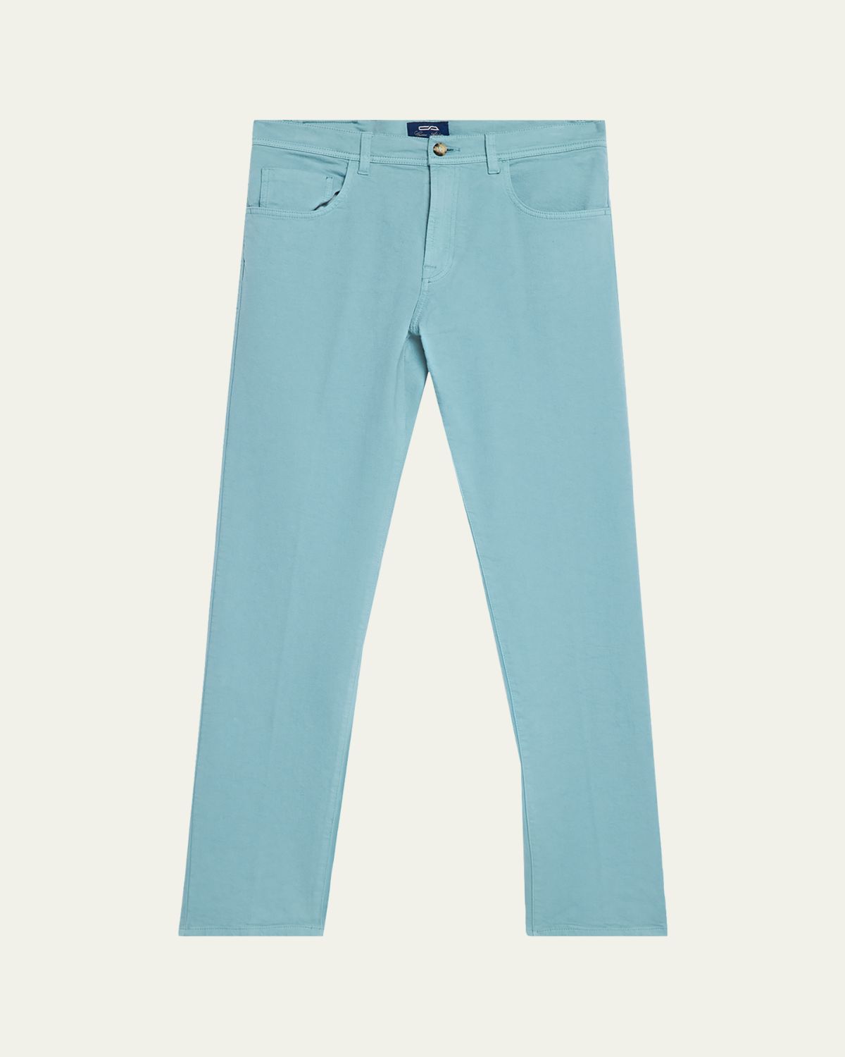 Cesare Attolini Men's Cotton Bull Slim Straight-Leg Five-Pocket Pants