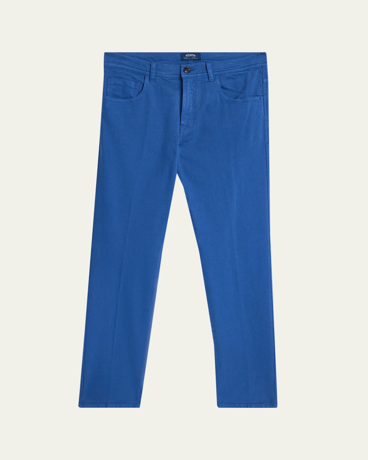 Cesare Attolini Men's Cotton Bull Slim Straight-Leg Five-Pocket Pants | Thumbnail 6 Cesare Attolini Men's Cotton Bull Slim Straight-Leg Five-Pocket Pants | Thumbnail 6