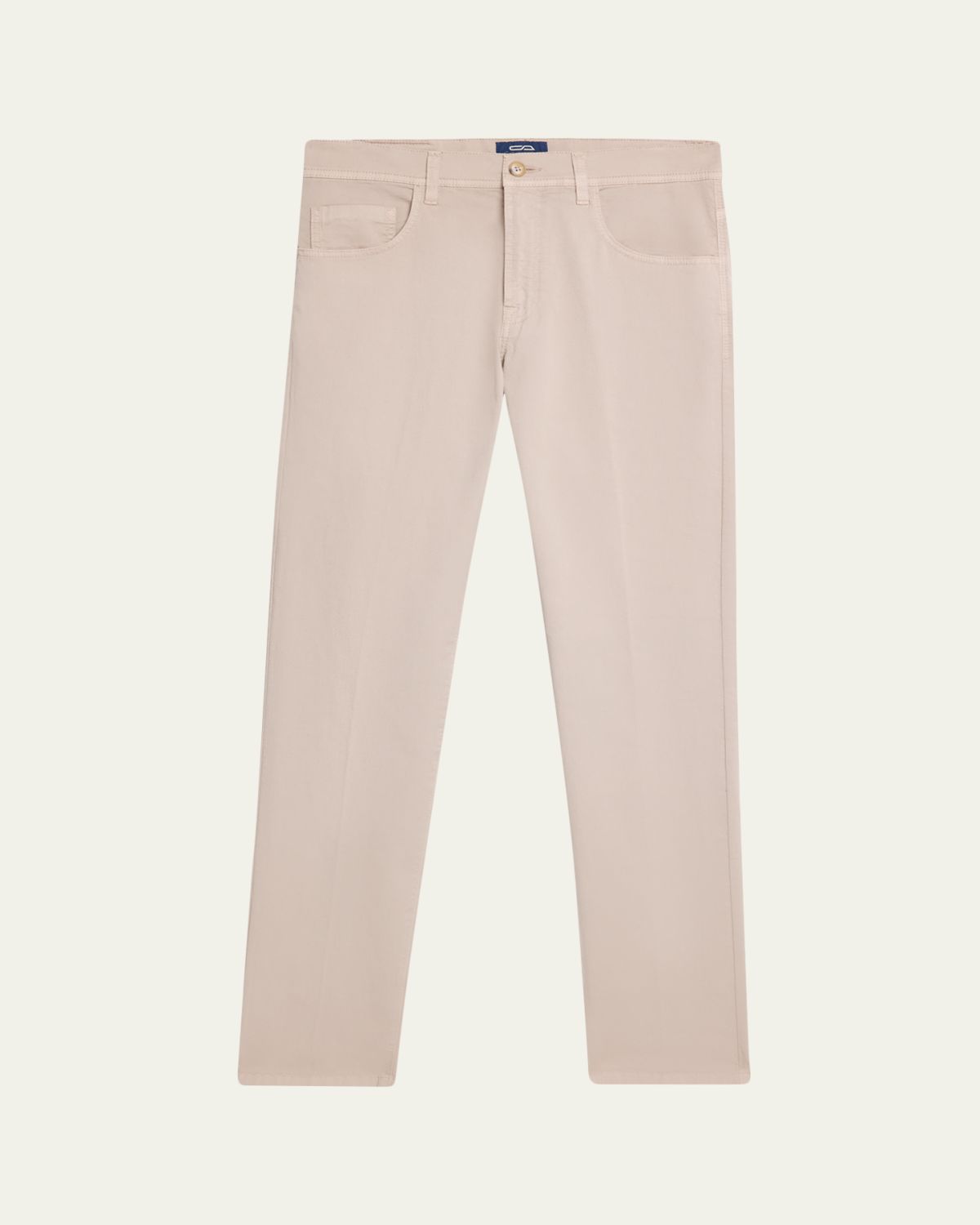 Cesare Attolini Men's Cotton Slim Straight-Leg Five-Pocket Pants