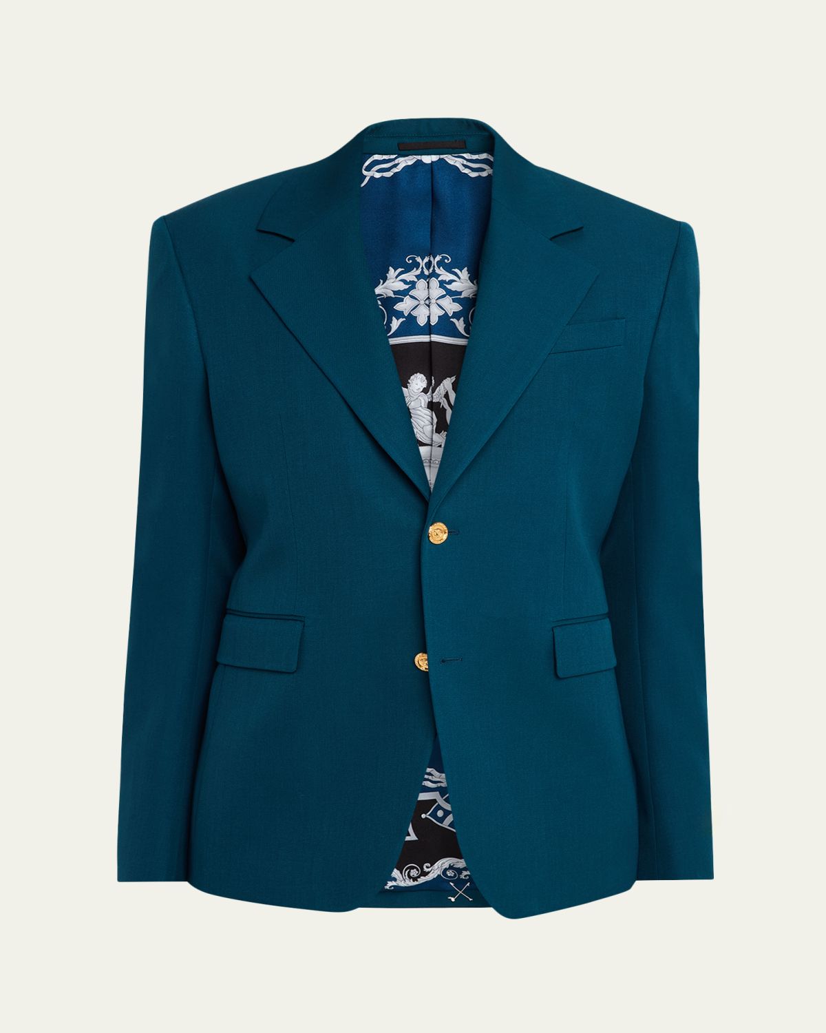 Versace Slim-Fit Wool Blazer