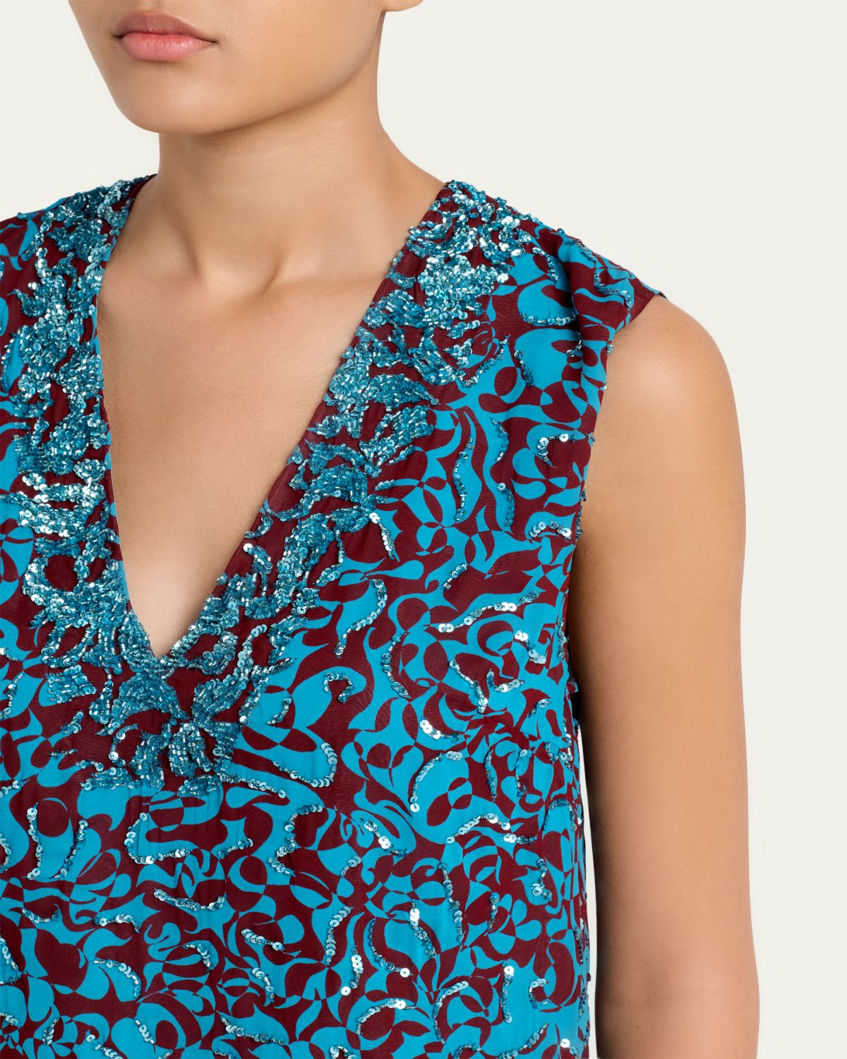 Dries Van Noten V-Neck Sequined Top | Thumbnail 5 Dries Van Noten V-Neck Sequined Top | Thumbnail 5