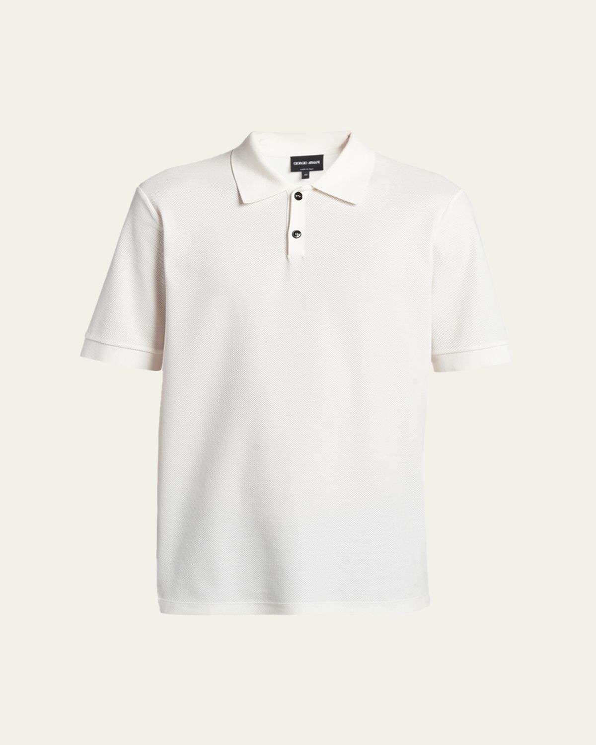 Giorgio Armani Men's Cotton Pique Classic-Fit Polo Shirt