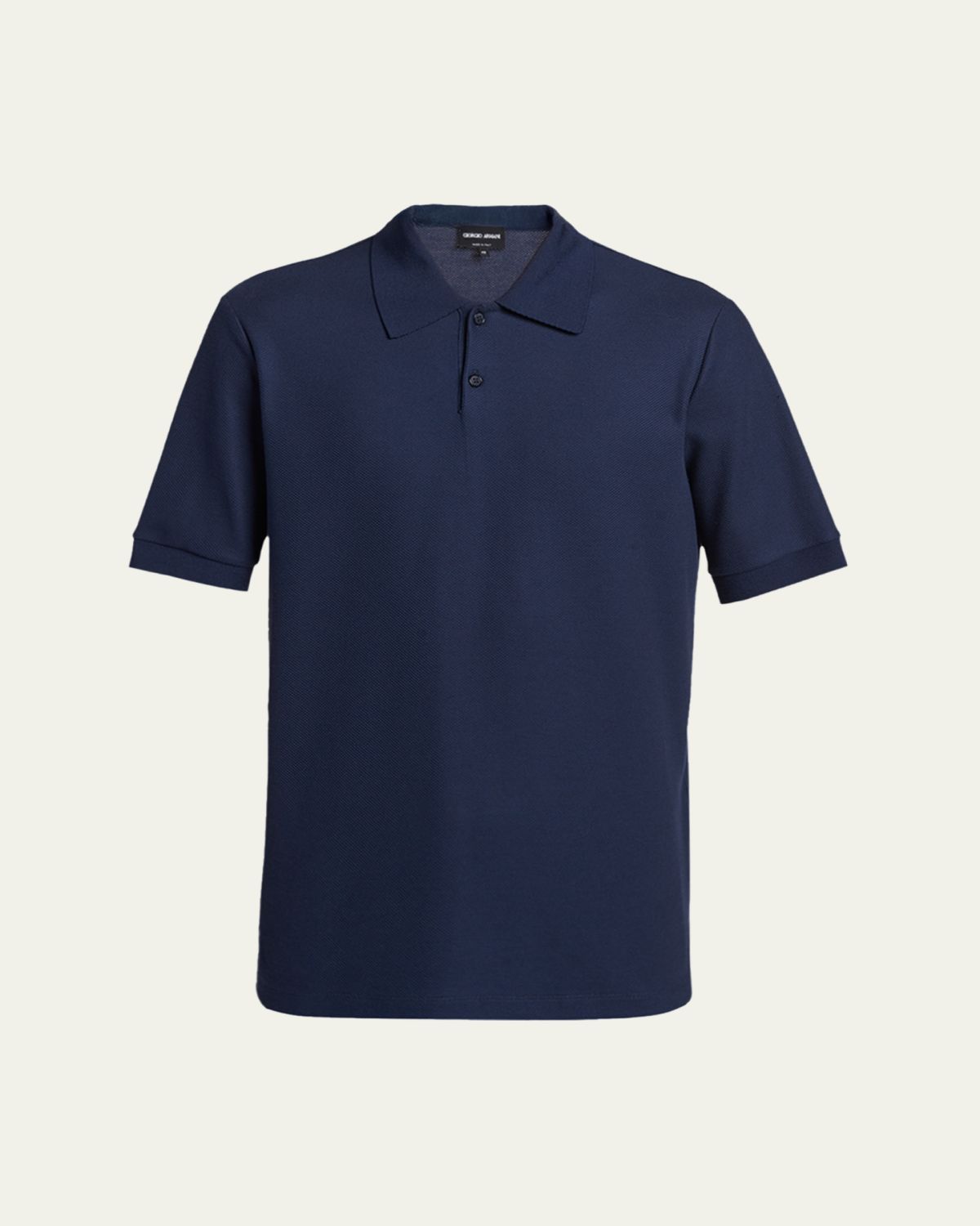 Giorgio Armani Men's Cotton Pique Classic-Fit Polo Shirt