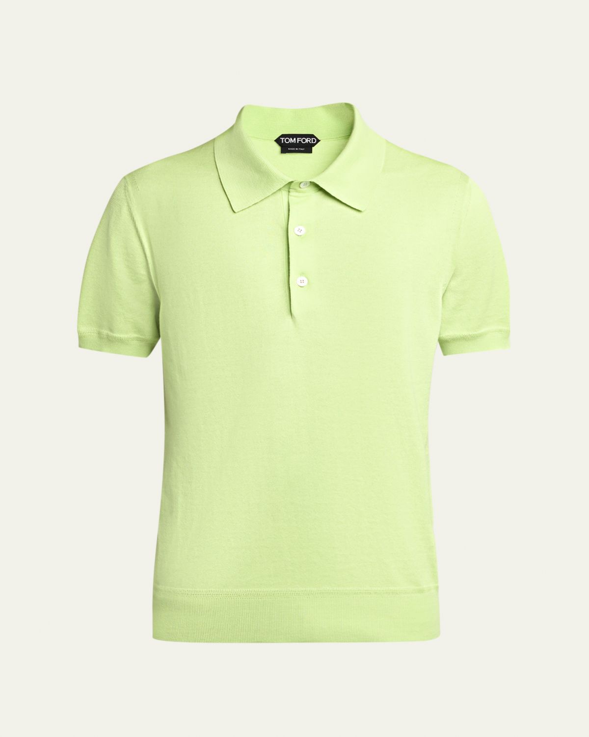 TOM FORD Men's Classic-Fit Cotton Knit Polo Shirt