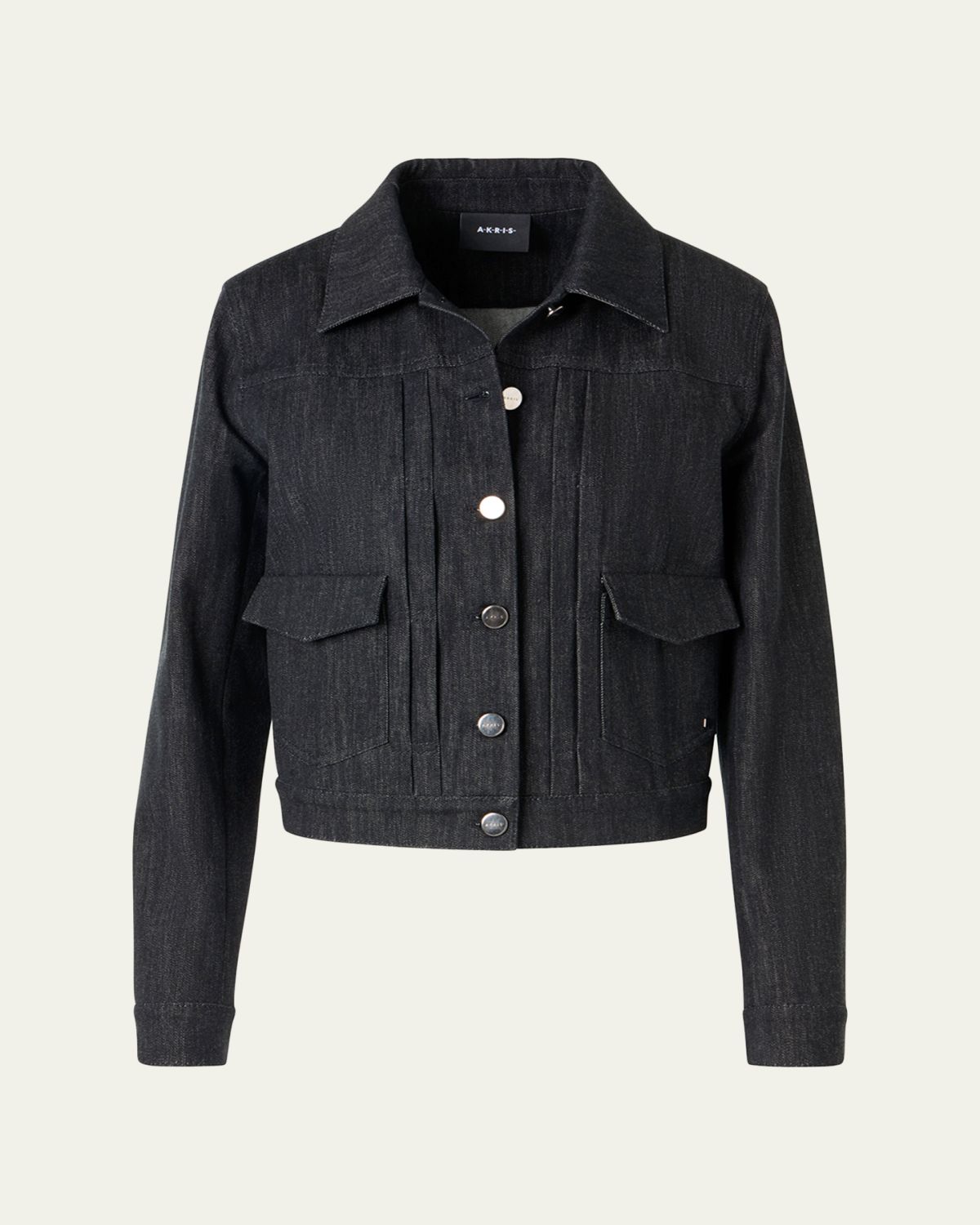 Akris Hilbert Short Stretch Denim Jacket