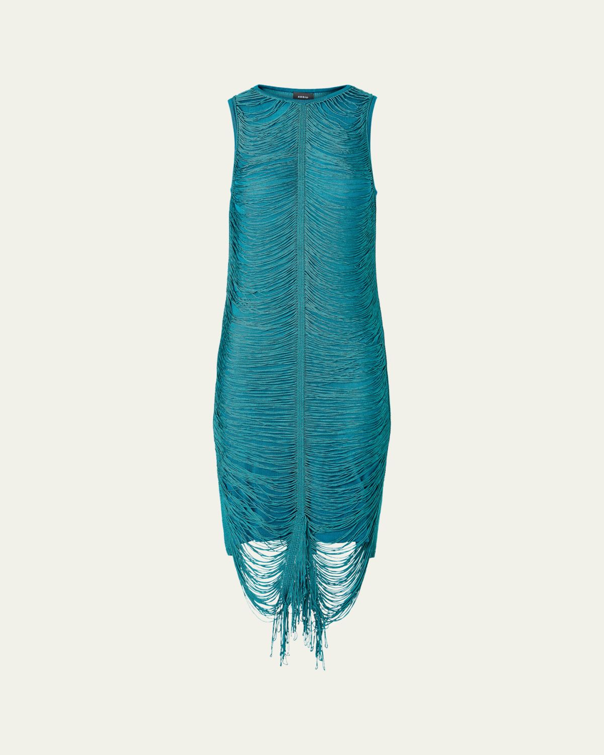 Akris Sleeveless Silk Knit Midi Sheath Dress