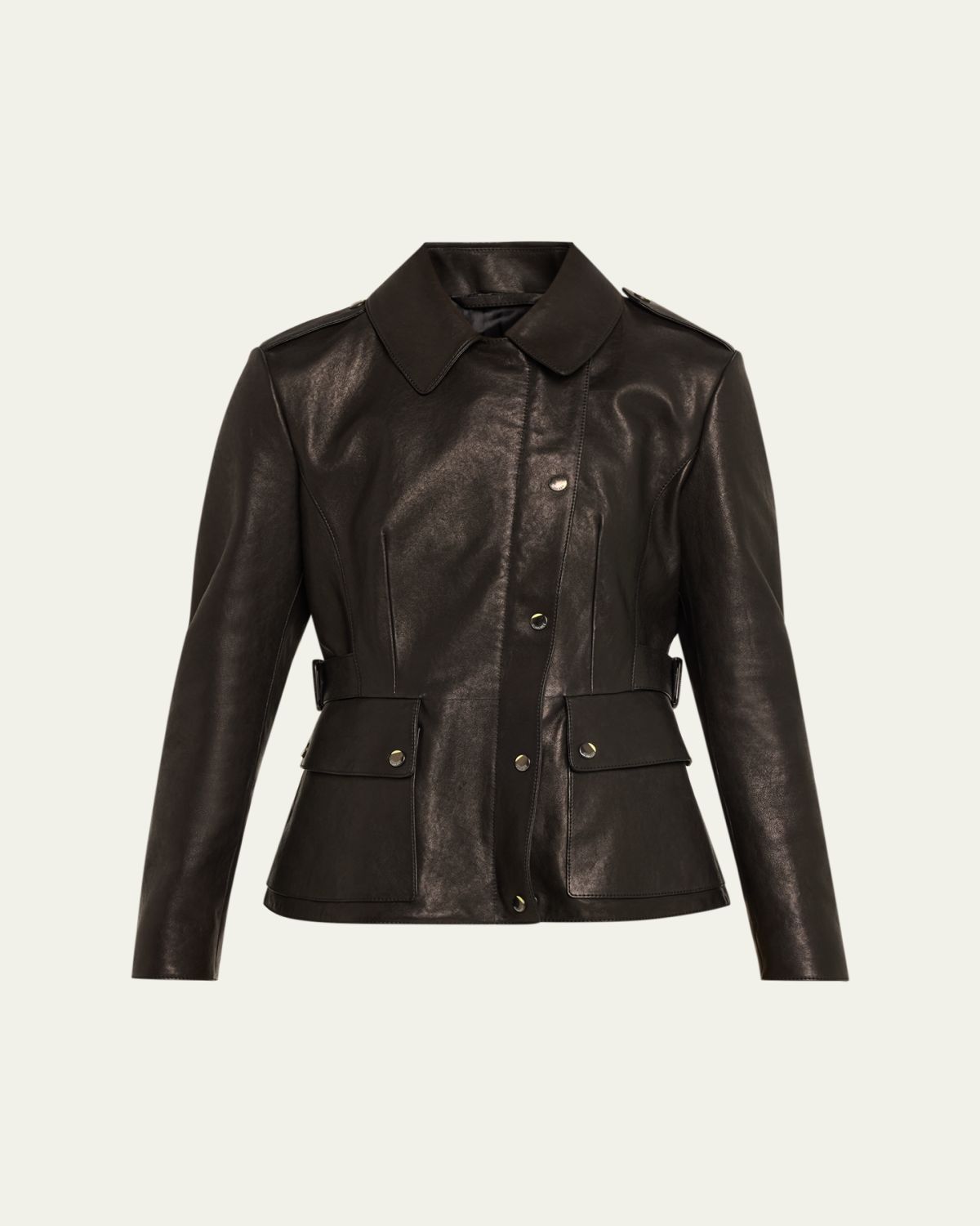 Burberry Leyton Lamb Leather Trench Jacket | Thumbnail 6 Burberry Leyton Lamb Leather Trench Jacket | Thumbnail 6