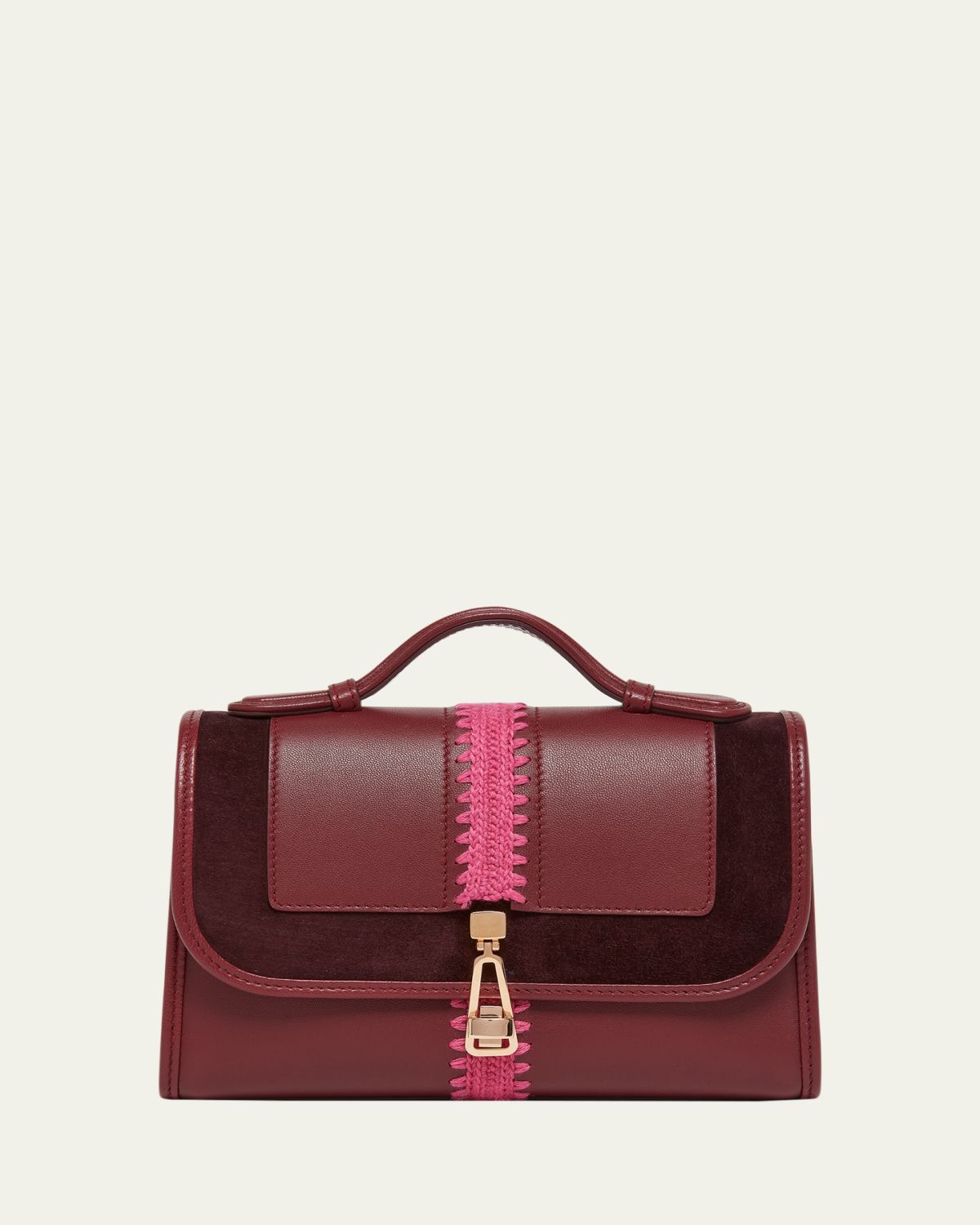 Gabriela Hearst Leonora Small Embroidered Leather Top-Handle Bag | Thumbnail 6