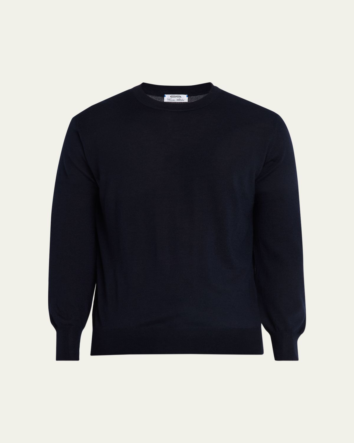 Cesare Attolini Men's Solid Cashmere Crewneck Sweater