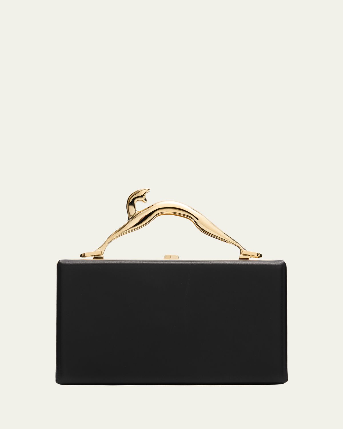Lanvin Fusion Cat Leather Top-Handle Bag