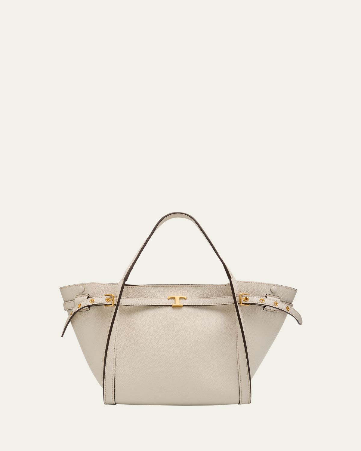 Tod 's Small Timeless T Belted Leather Shopping Tote Bag