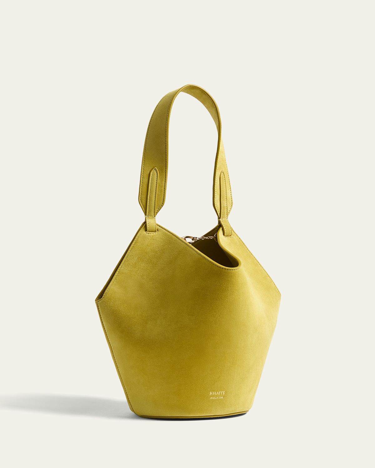 Khaite Lotus Mini Suede Tote Bag