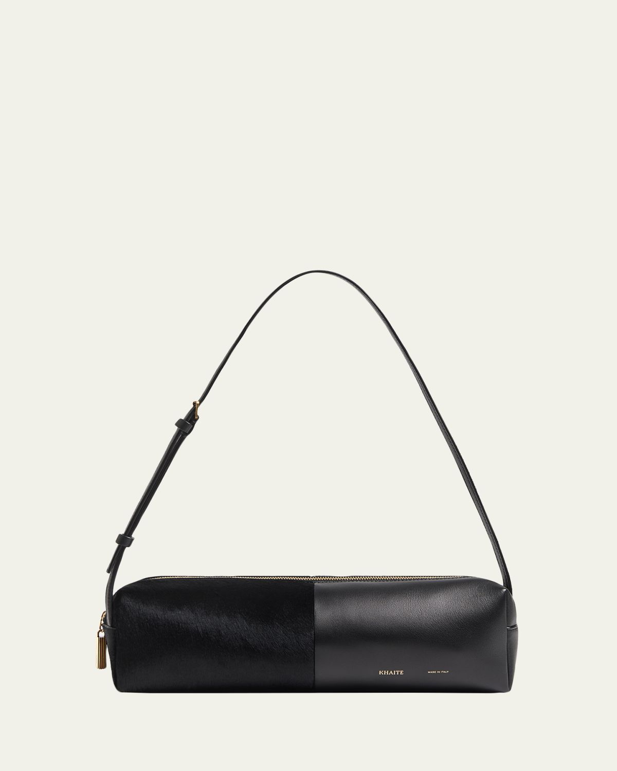 Khaite Kye Leather & Calf Hair Shoulder Bag
