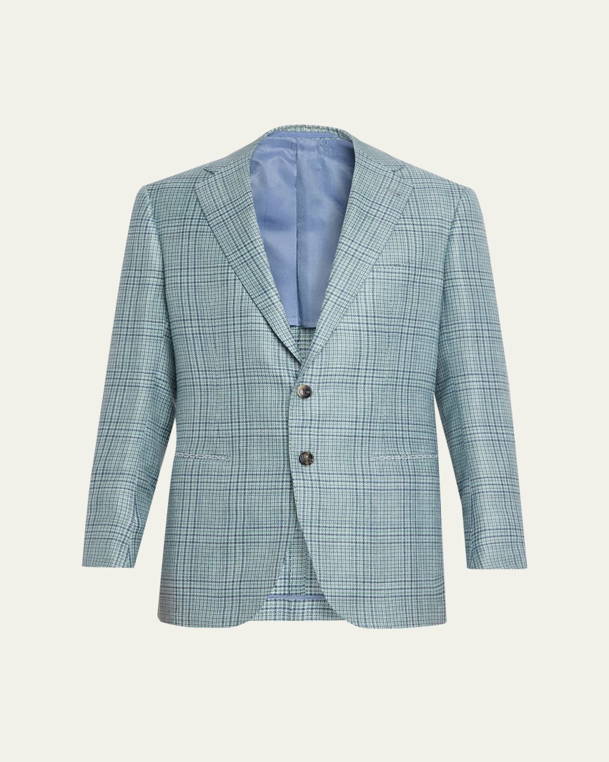 Cesare Attolini Men's Plaid Cashmere-Blend Sport Jacket