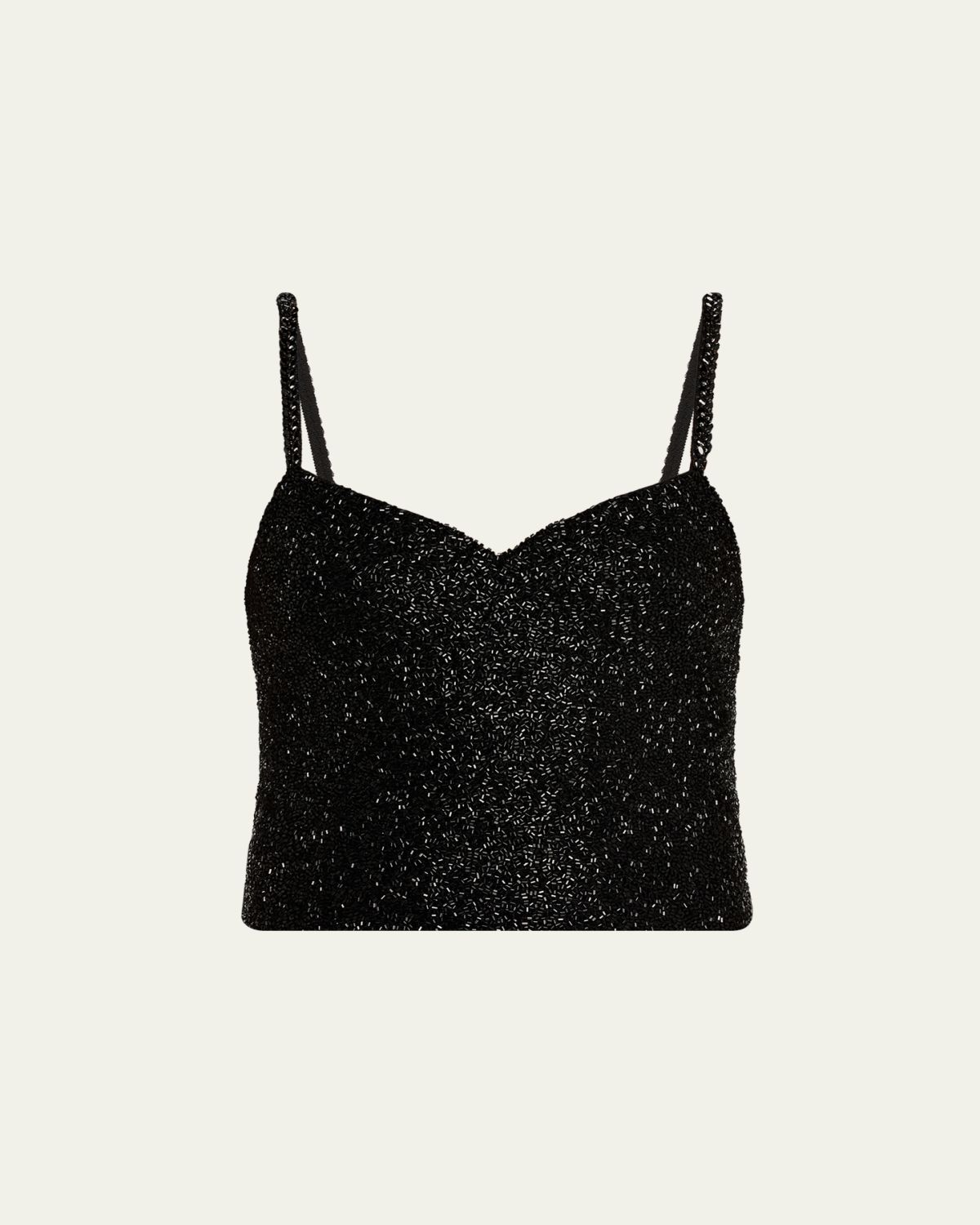 ALICE + OLIVIA Nina Embellished Bustier Top