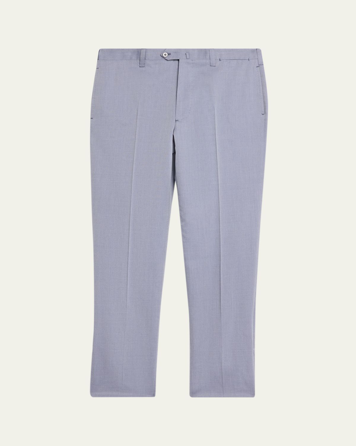 Cesare Attolini Men's Cotton-Wool Twill Pants | Thumbnail 6 Cesare Attolini Men's Cotton-Wool Twill Pants | Thumbnail 6