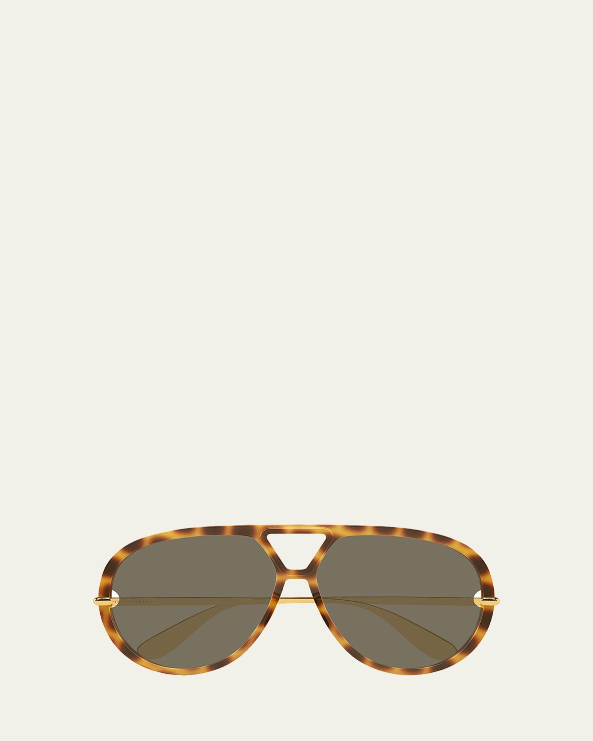 Bottega Veneta 63mm Acetate & Metal Aviator Sunglasses