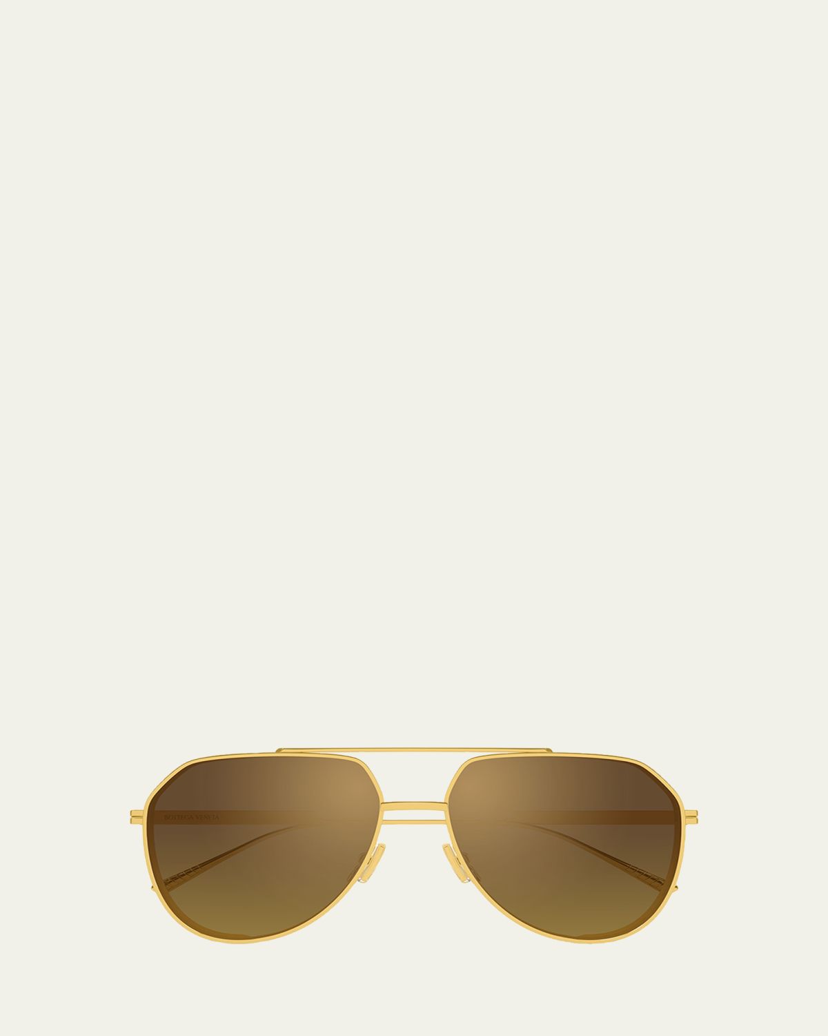Bottega Veneta Ribbon 60mm Metal Aviator Sunglasses