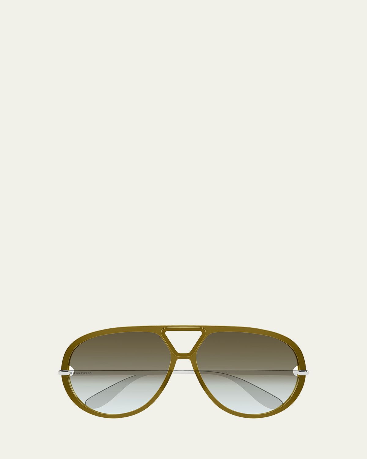 Bottega Veneta 63mm Acetate & metal Aviator Sunglasses