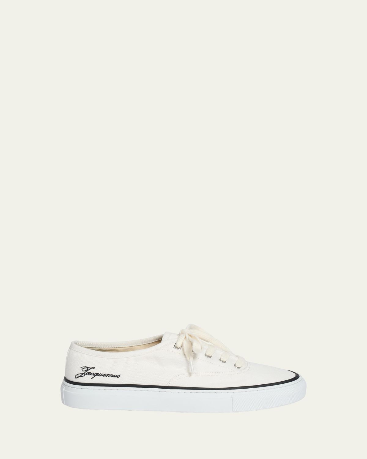 Jacquemus Les Fefe Canvas Low-Top Boat Sneakers | Thumbnail 4 Jacquemus Les Fefe Canvas Low-Top Boat Sneakers | Thumbnail 4