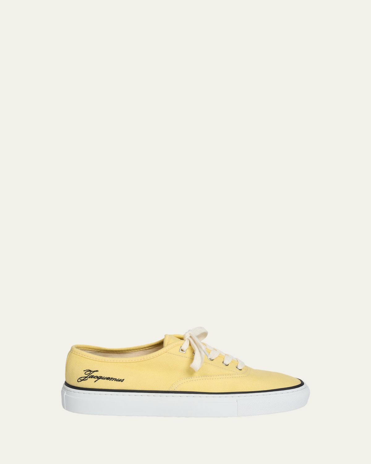 Jacquemus Les Fefe Canvas Low-Top Boat Sneakers | Thumbnail 4 Jacquemus Les Fefe Canvas Low-Top Boat Sneakers | Thumbnail 4