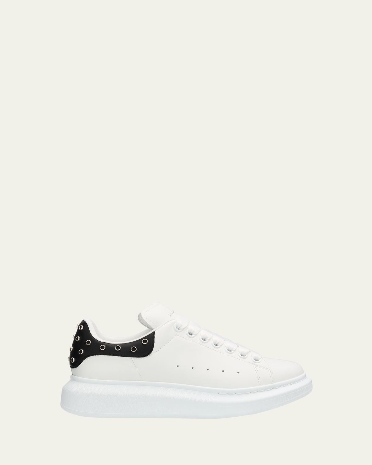 McQueen Oversized Embellished Leather Sneakers