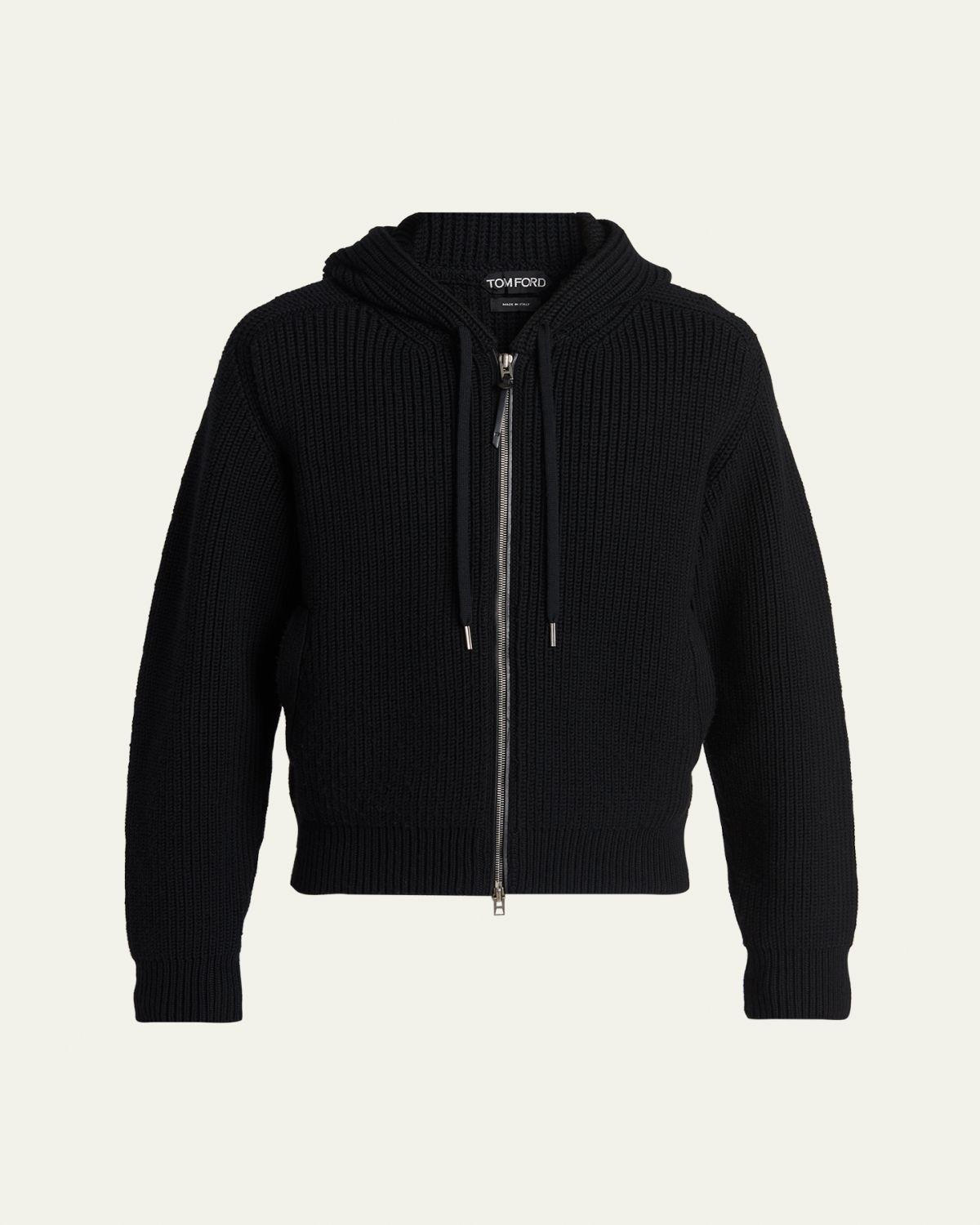 TOM FORD Men's Merino Wool Zip Hoodie