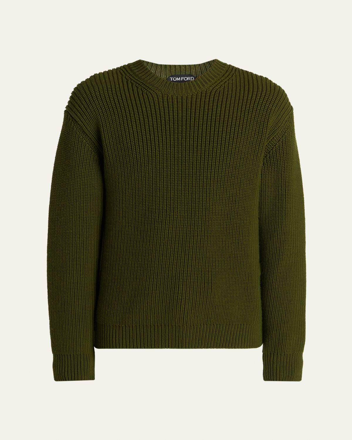 TOM FORD Men 's Crewneck Merino Wool Sweater