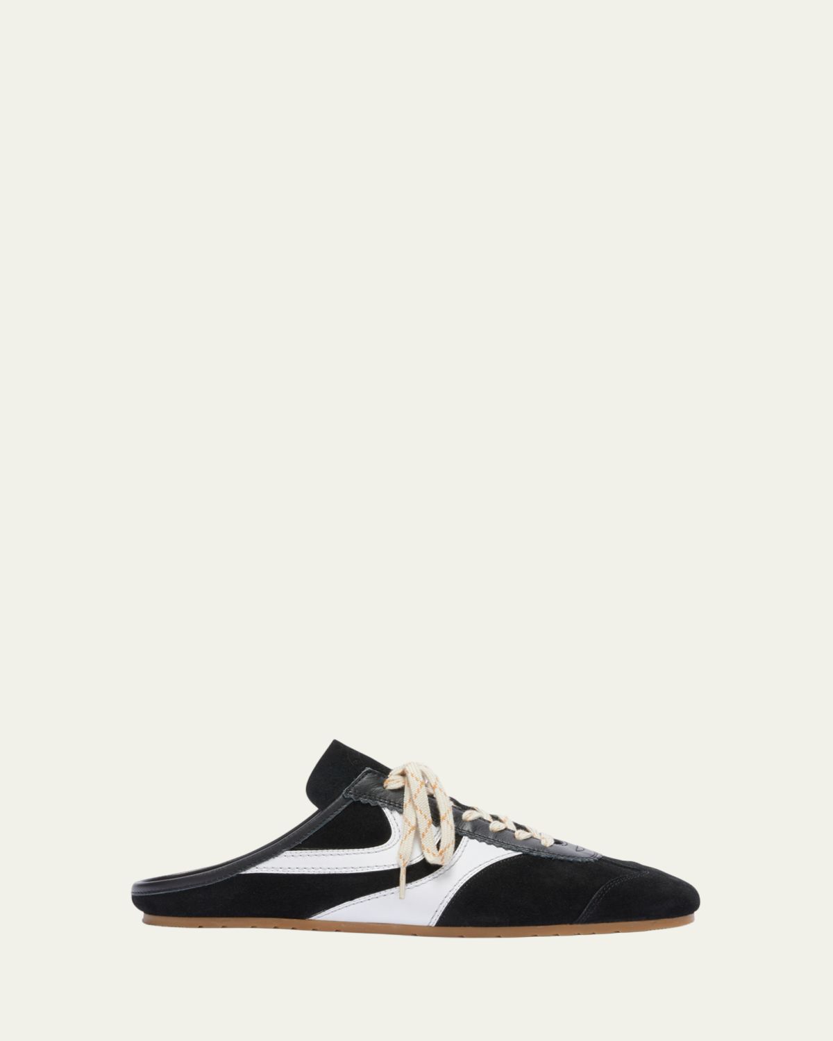 Dries Van Noten Men's Suede and Leather Mule Sneakers