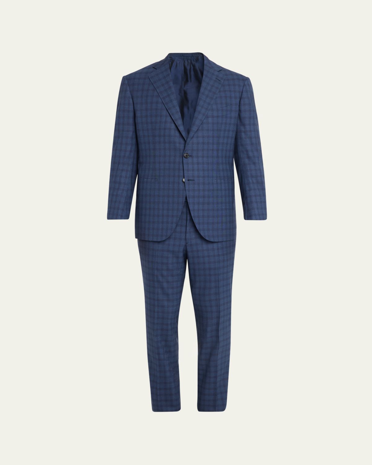 Cesare Attolini Men's Wool Windowpane Check Two-Piece Suit
