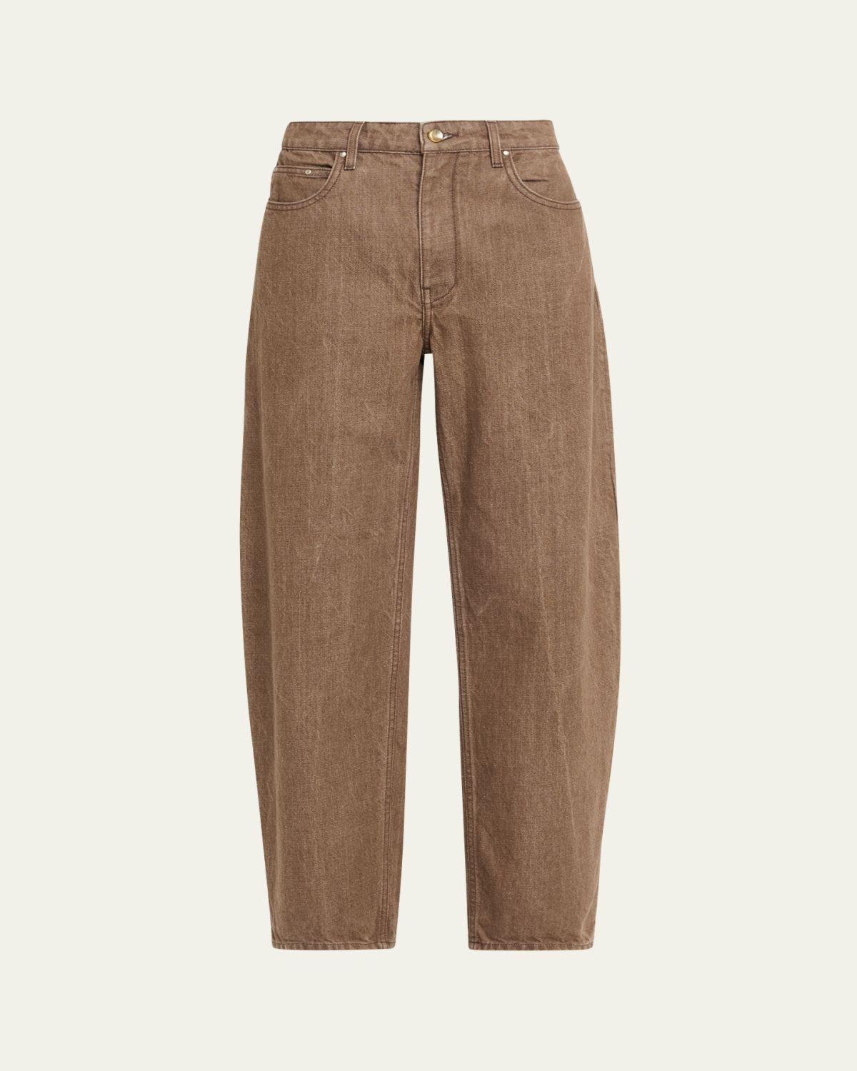 Ossou Rider Low-Rise Relaxed Ankle Jeans