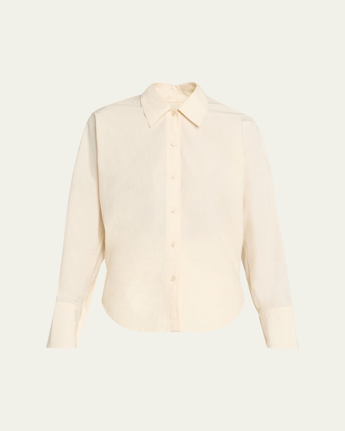 Ossou Ridge Long-Sleeve Cotton Poplin Shirt