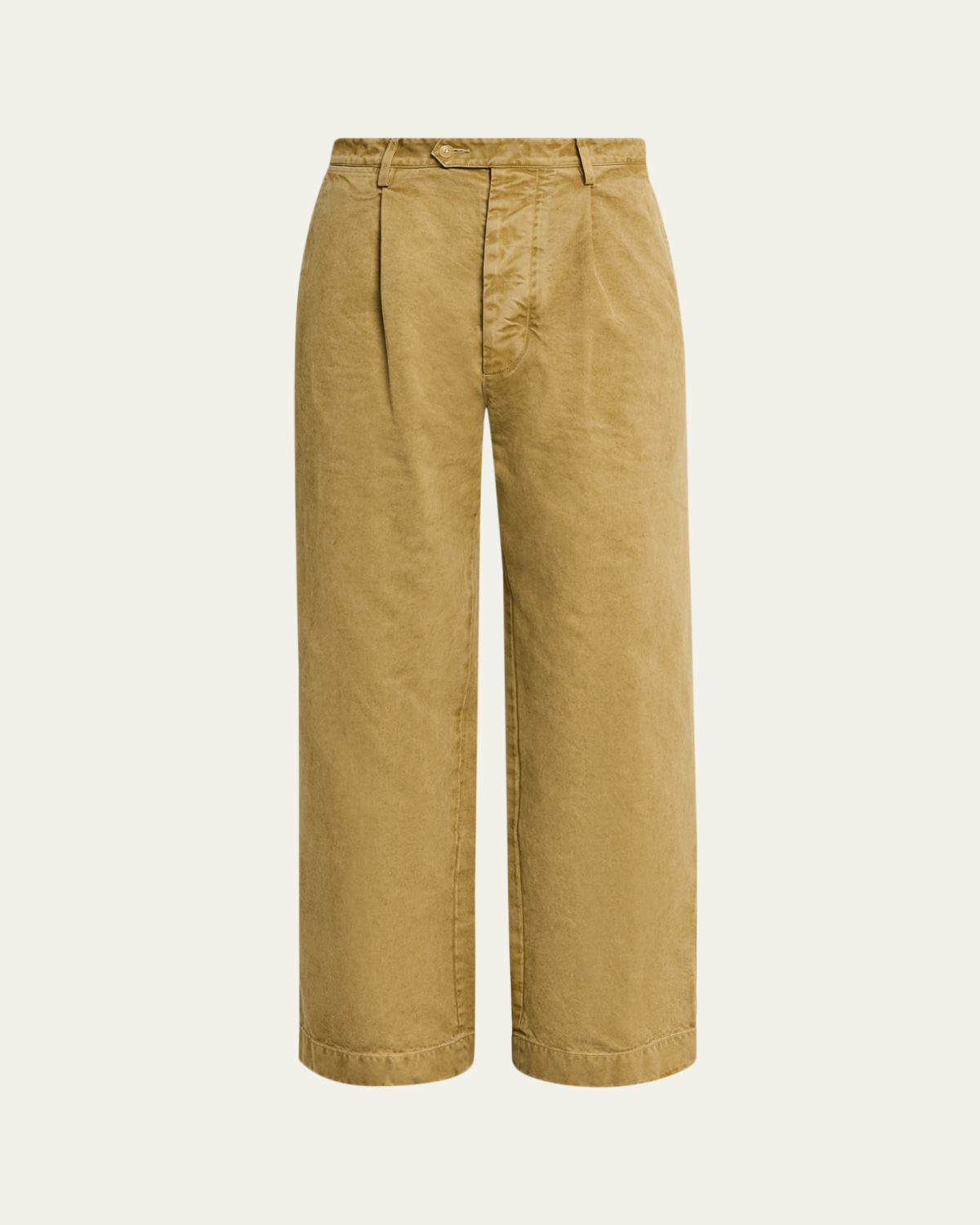AURALEE Men's Beige Finx Chino Pants
