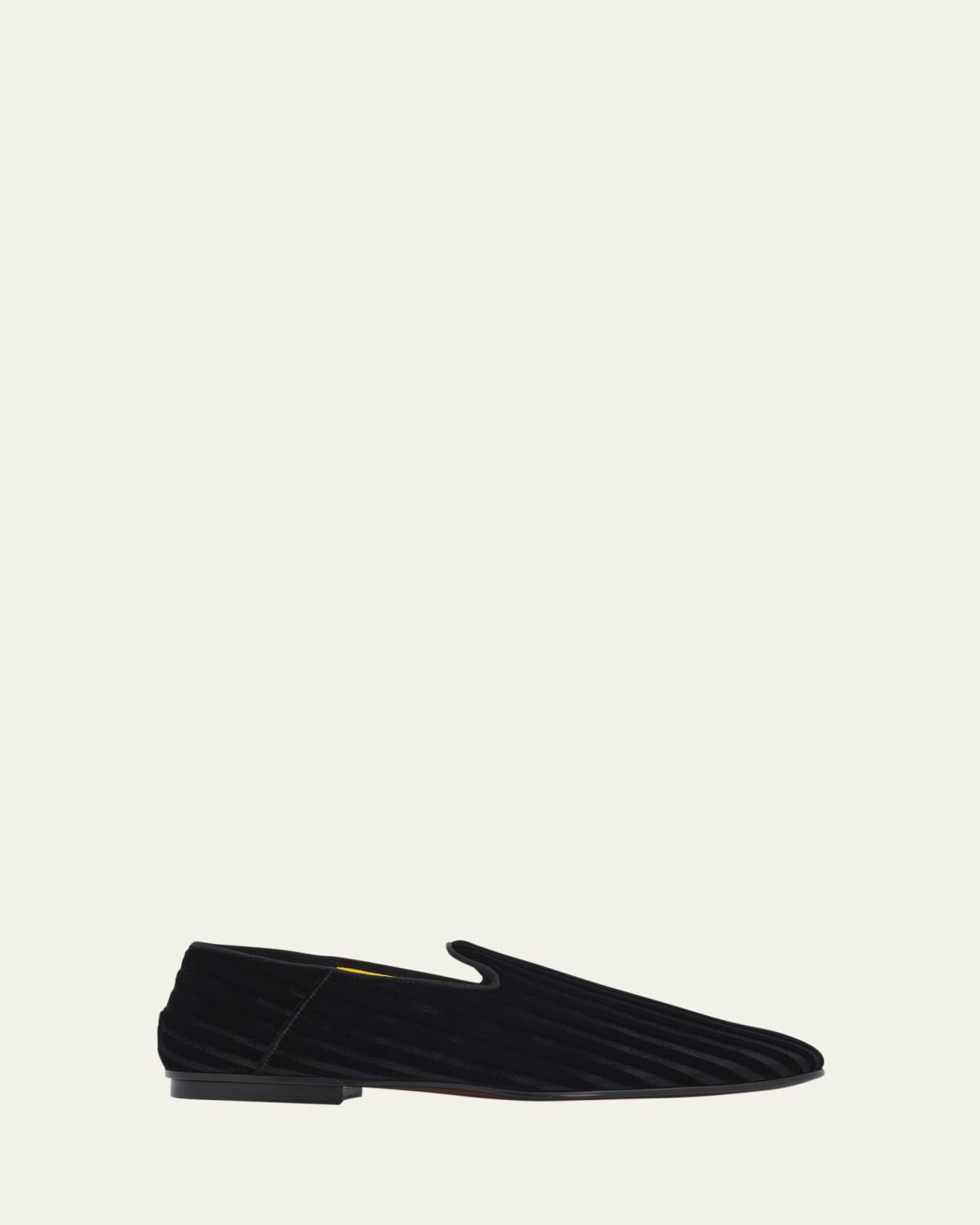 TOM FORD Men's Striped Velvet Loafers | Thumbnail 4 TOM FORD Men's Striped Velvet Loafers | Thumbnail 4