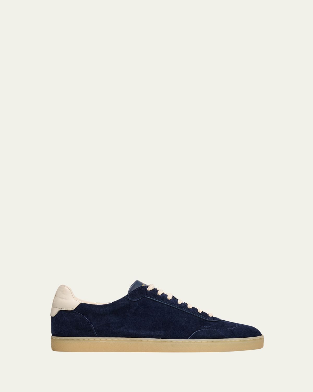 Brunello Cucinelli Men 's Suede T-Toe Low-Top Sneakers