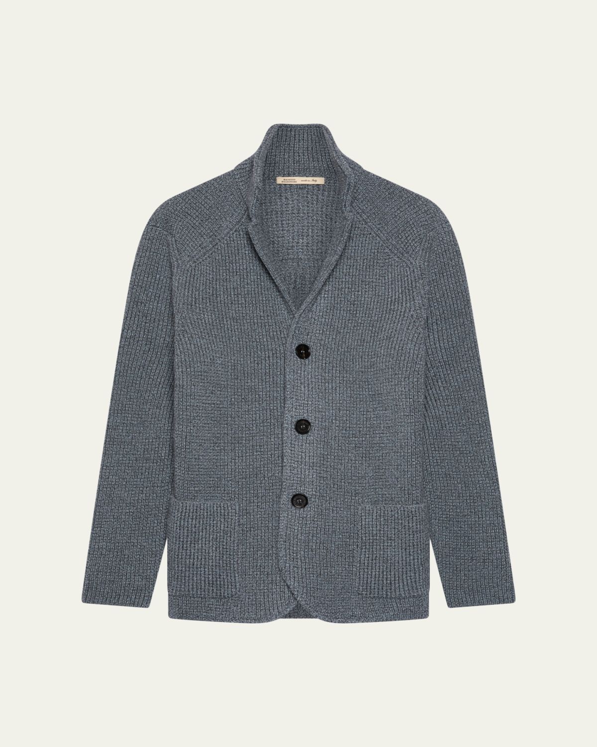Baldassari Men's Brenta Slim Wool Knit Swacket | Thumbnail 6
