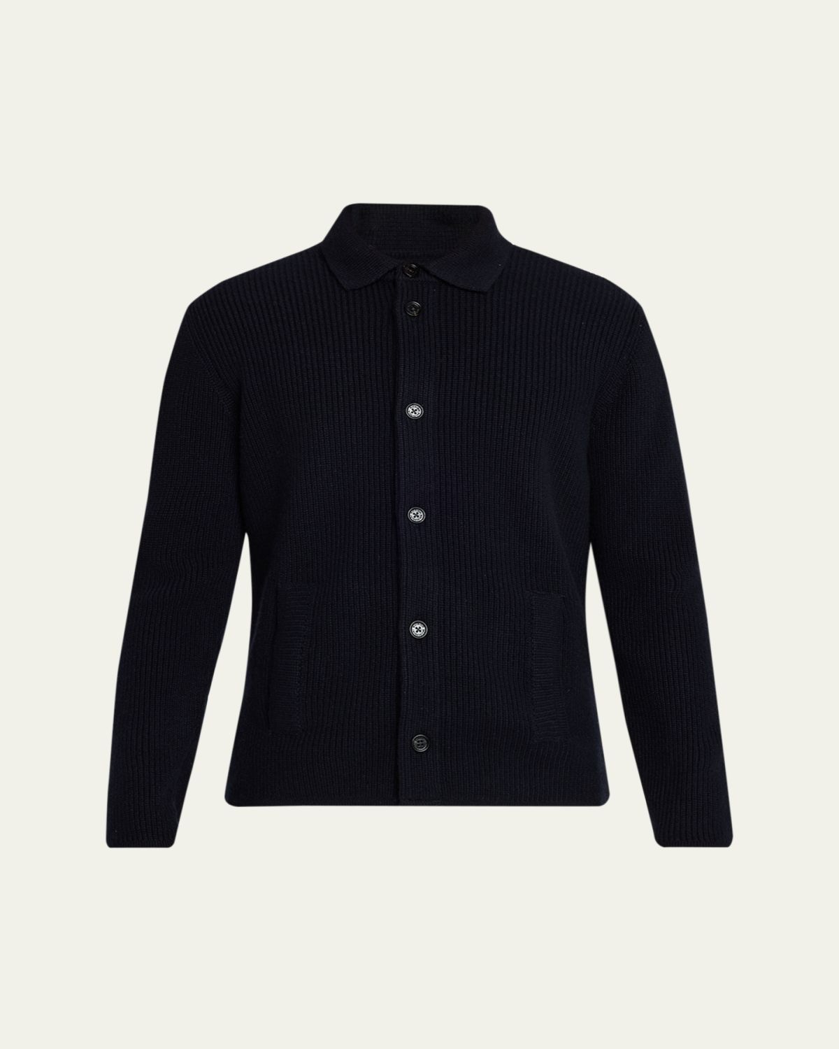 Baldassari Men 's Cashmere Rib Cardigan