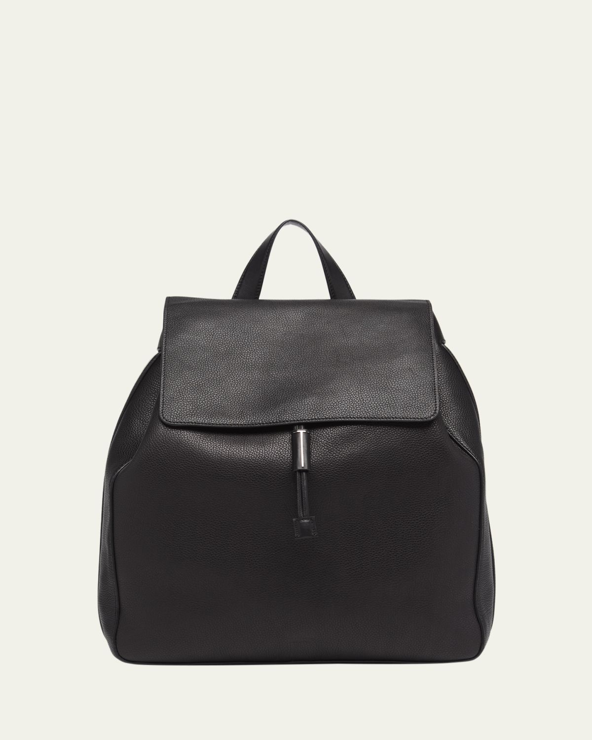 TOM FORD Men's Grained Leather T-Line Flap Backpack