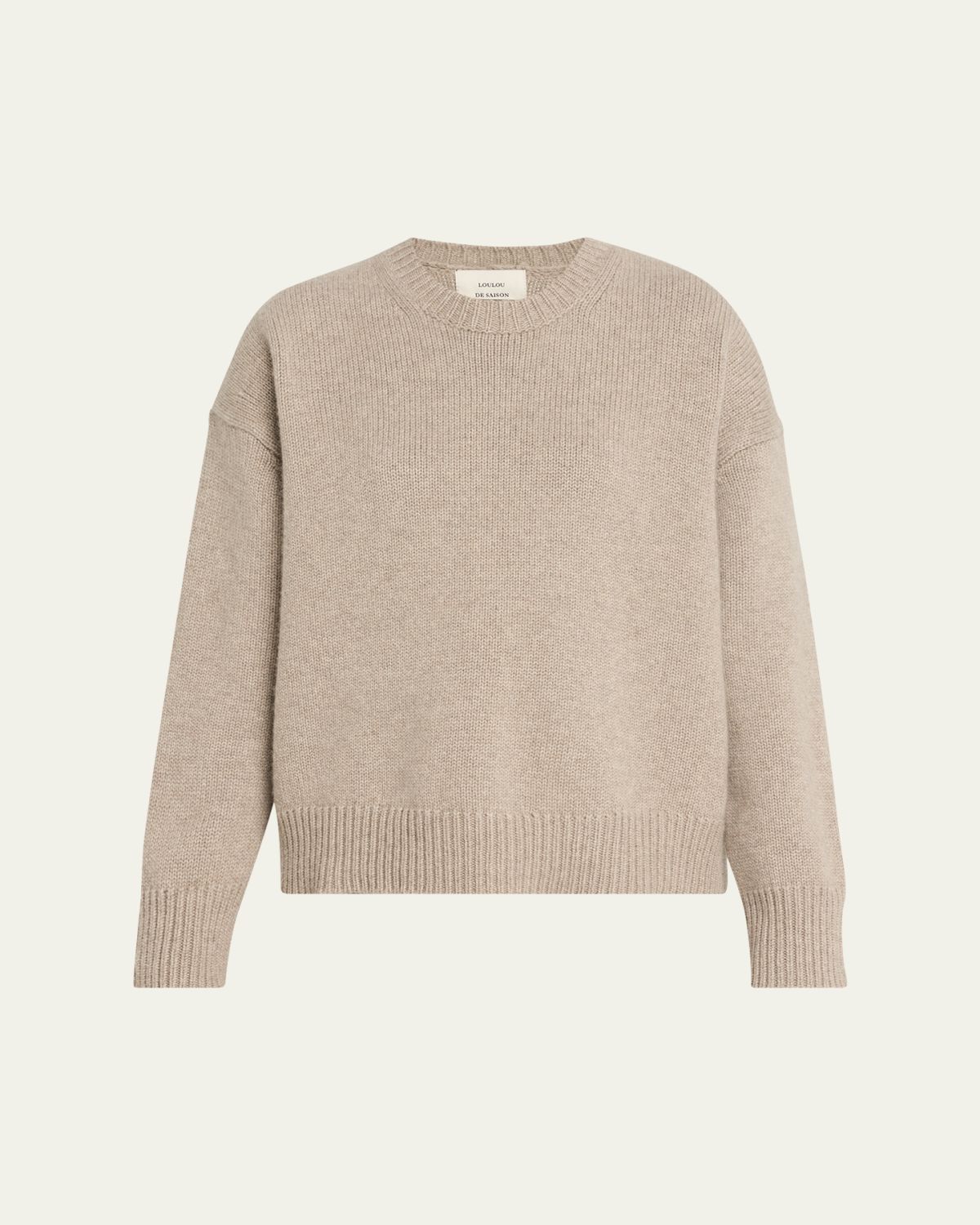 Loulou De Saison Pia Oversized Cashmere Crewneck Sweater