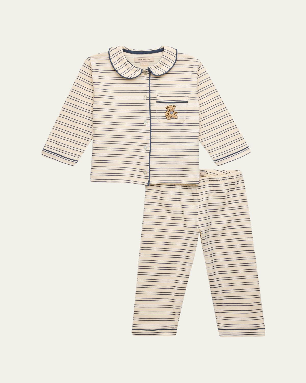 Konges Slojd Kid 's Two-Piece Cotton Pajama Set, Size 18M-10