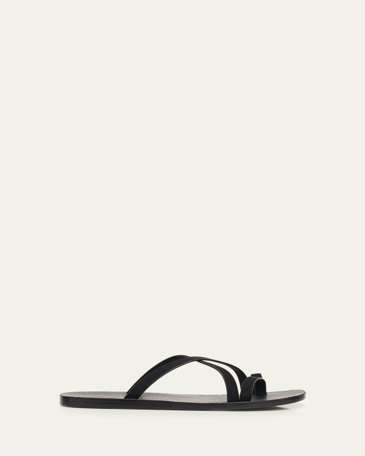 TOM FORD Men's Alfred Suede & Leather Toe-Ring Sandals