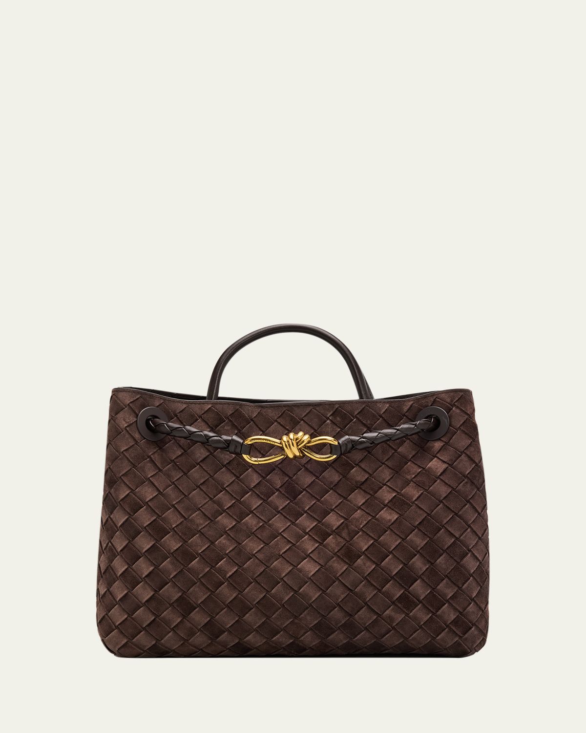 Bottega Veneta Andiamo Medium Top-Handle Bag in Suede