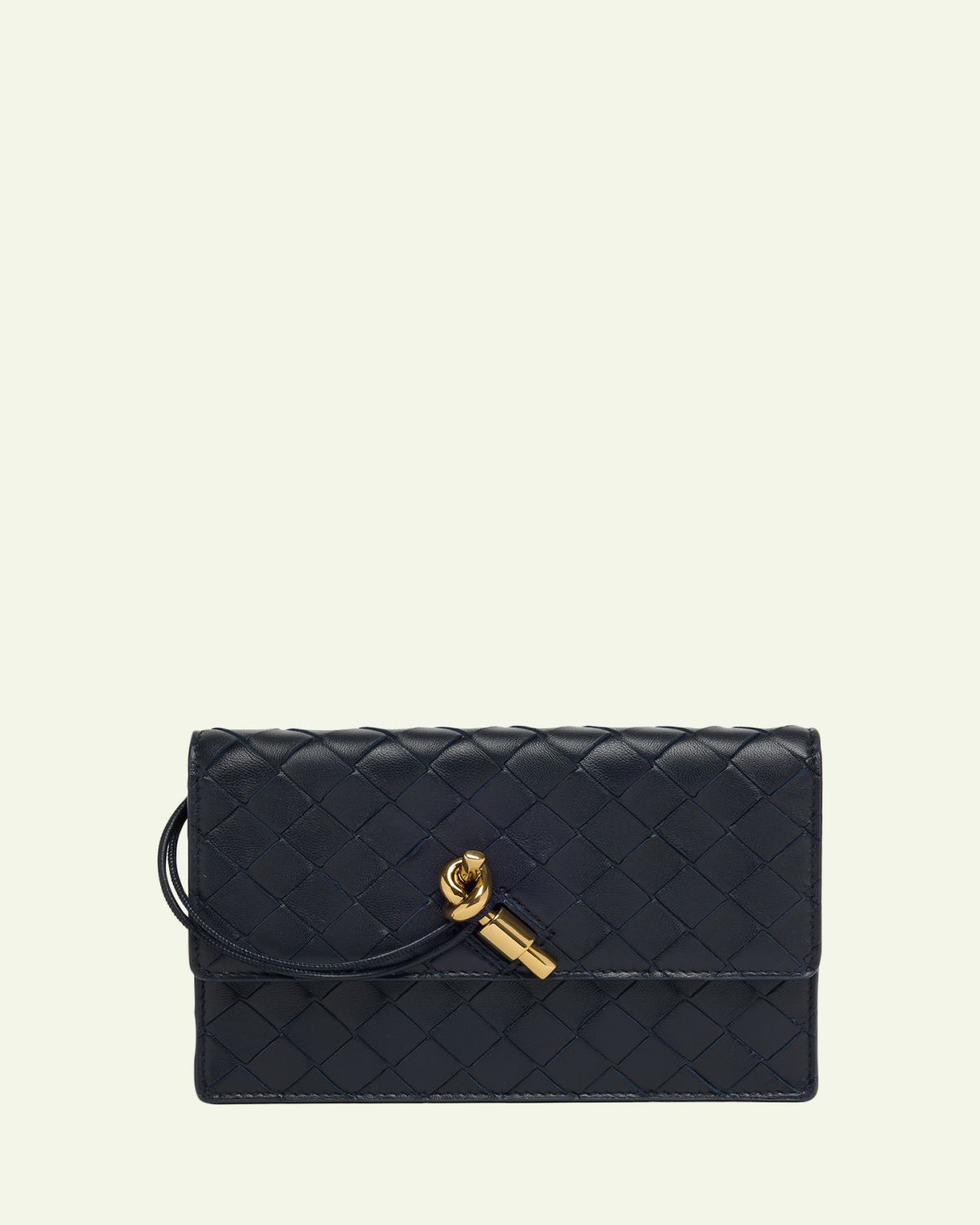 Bottega Veneta Andiamo Leather Chain Pouch Bag