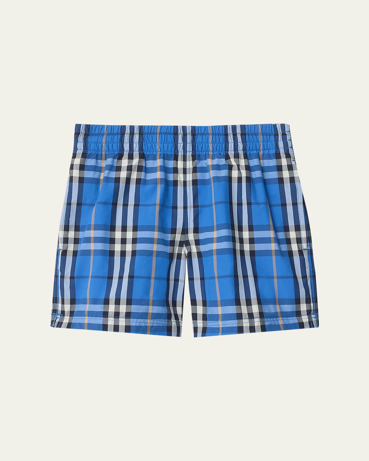 Burberry Boy 's Check Swim Shorts, Size 3-14
