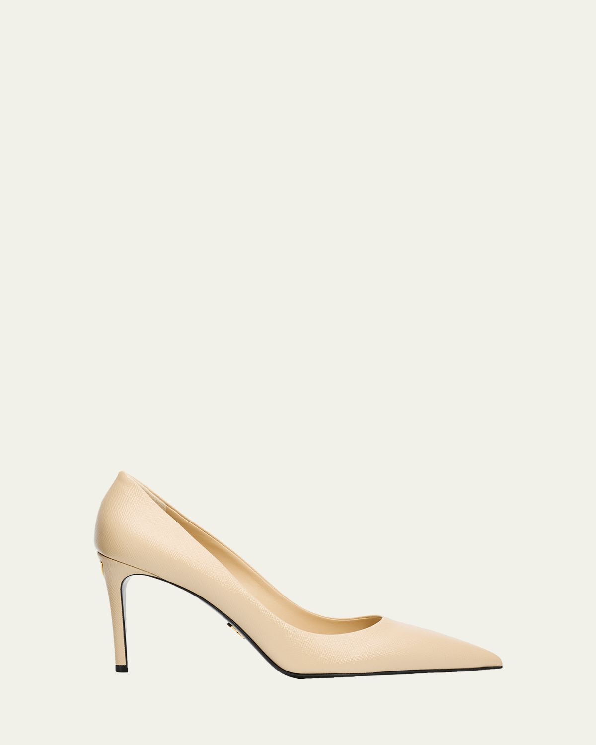 Prada 85mm Vernice Saffiano Leather Pumps