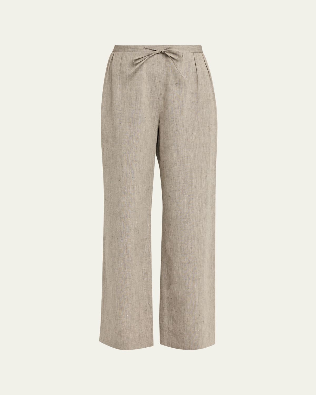 Loulou De Saison Clark Loose Fit Linen-Cotton Pants