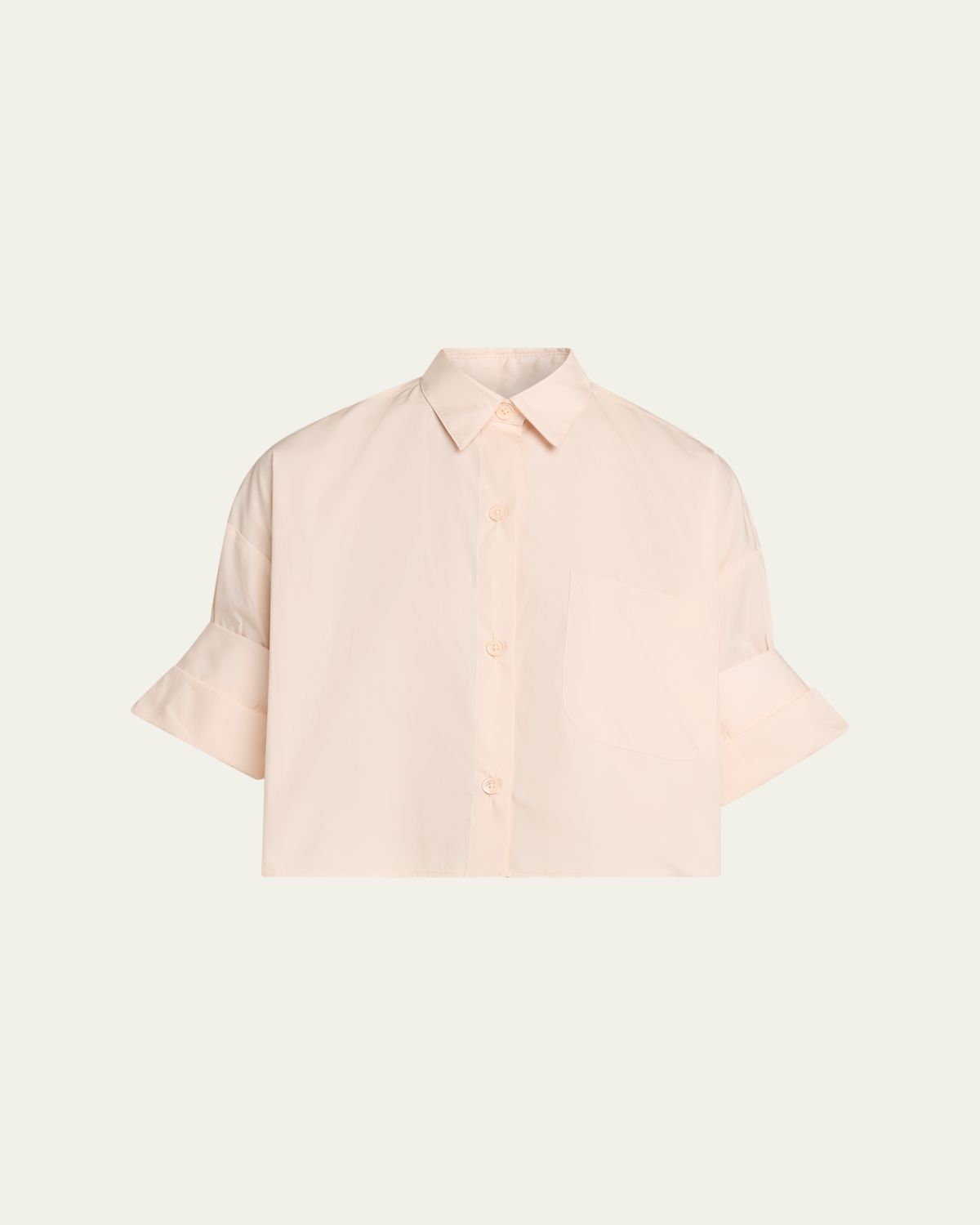 TWP Next Ex Cropped Shirt in Superfine Cotton